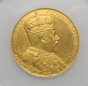 1902年 イギリス 1/3Farthing銅貨 イギリス国王 エドワード7世