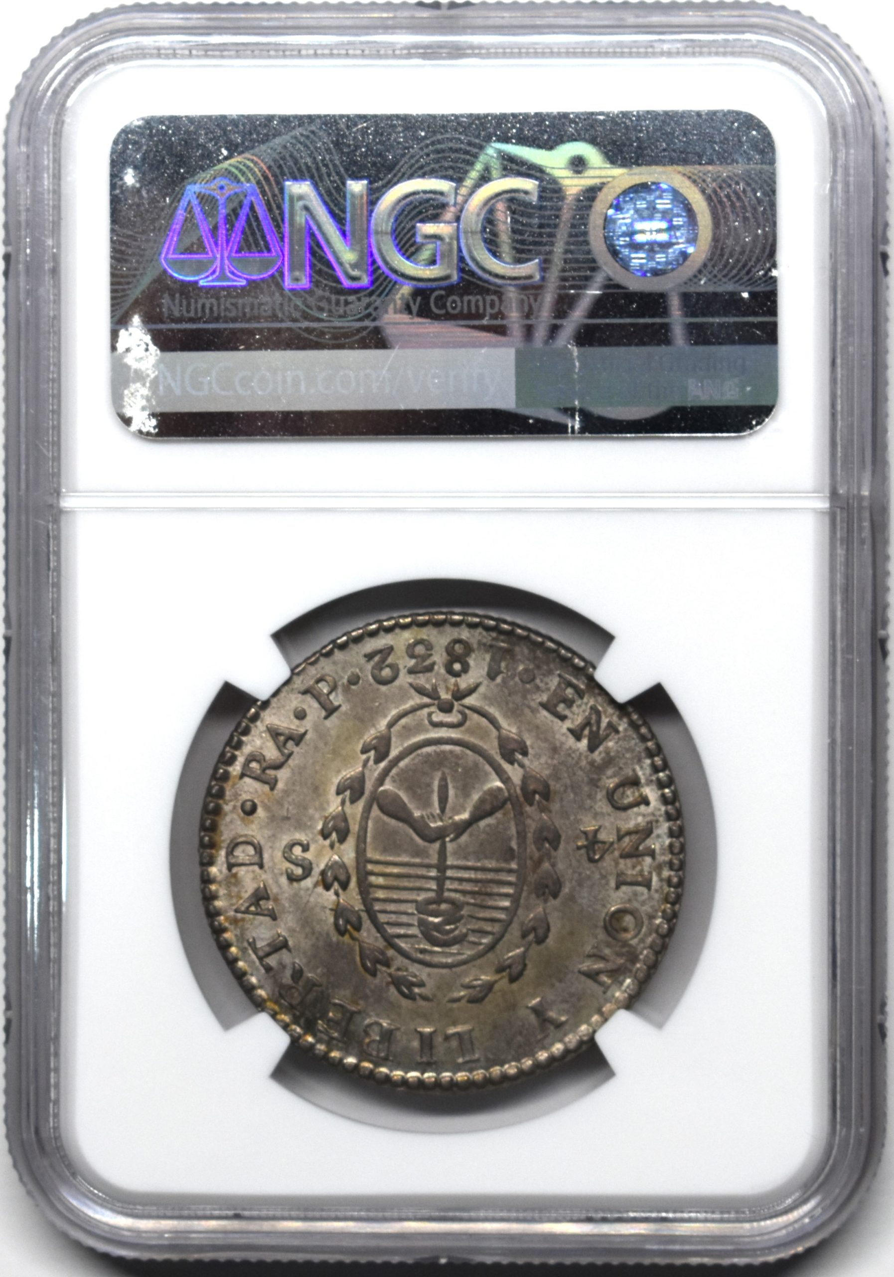 Sold】1832年 アルゼンチン 4ソル銀貨 MS64 NGC | ソブリンパートナーズ