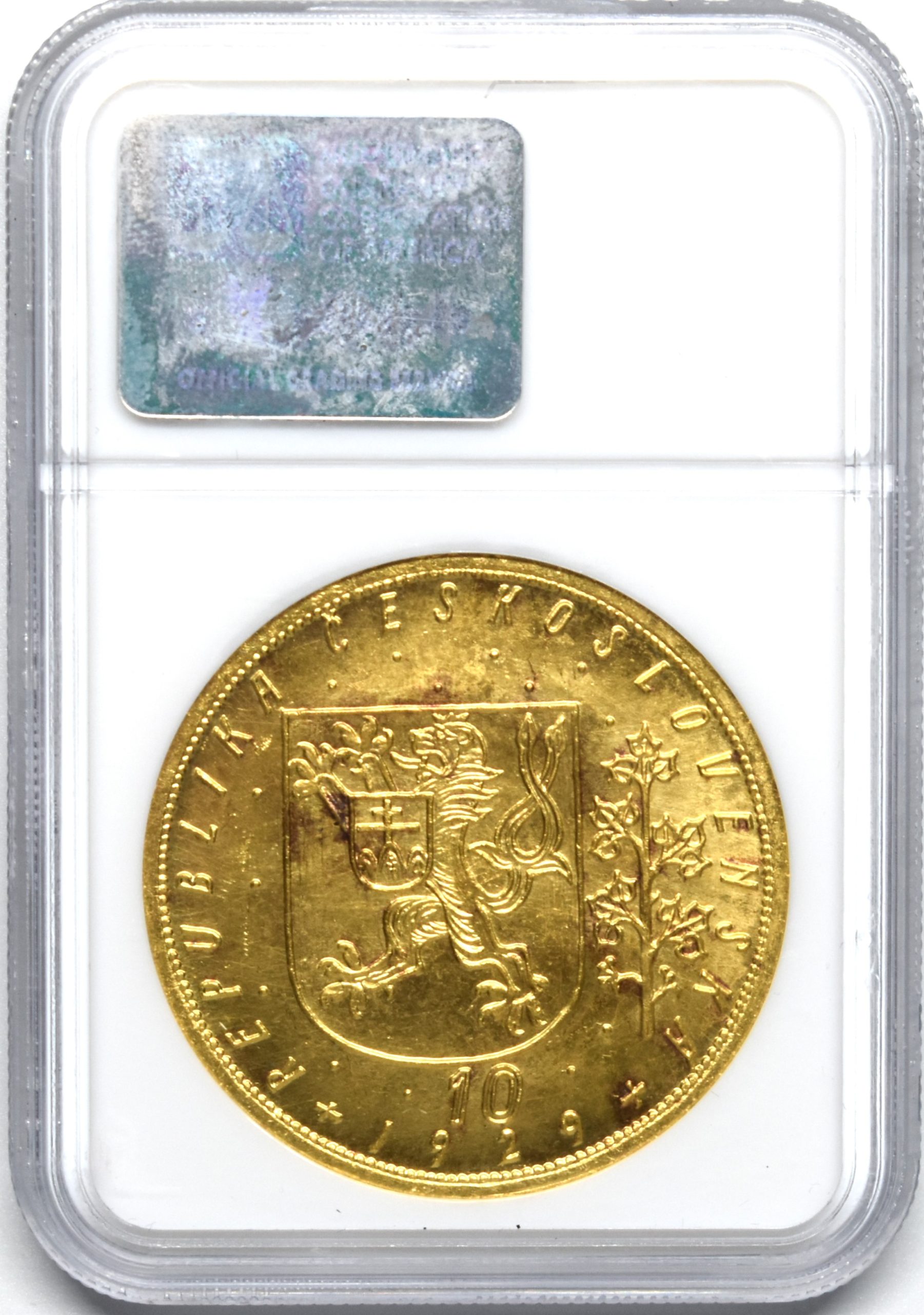Sold】【これが適正価格だ！！】1929年 チェコ 10ダカット金貨 MS65 NGC | ソブリンパートナーズ