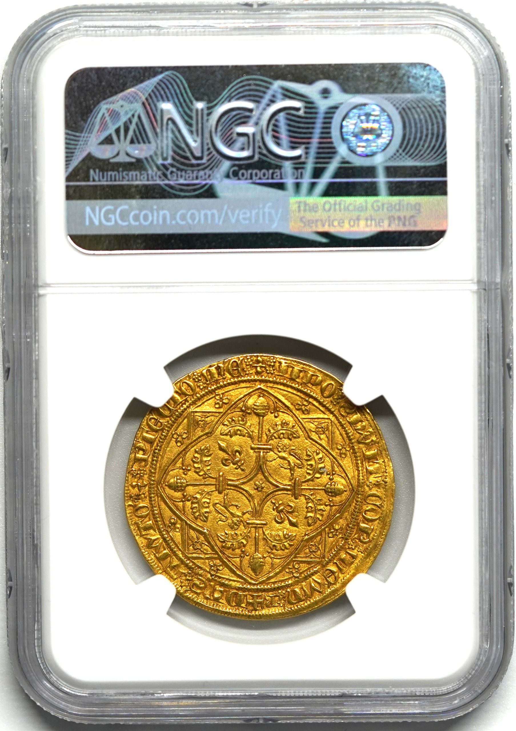Sold】1362-72年 フランス エドワード黒太子 パビロン金貨 MS63 NGC | ソブリンパートナーズ