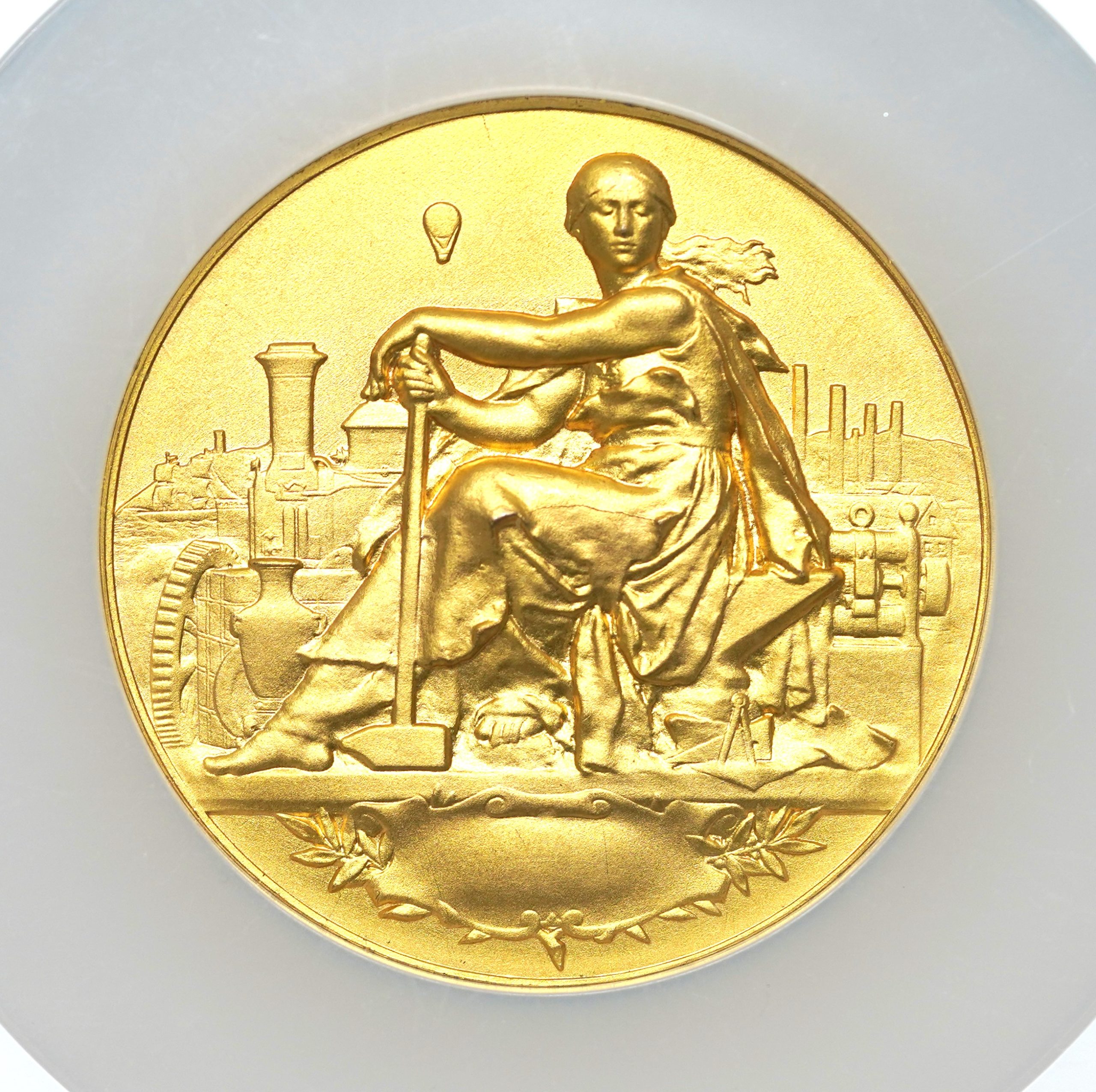 Sold】1909年 ロンドン近代芸術・工業展覧会 ギルト 銅メダル MS67 | ソブリンパートナーズ