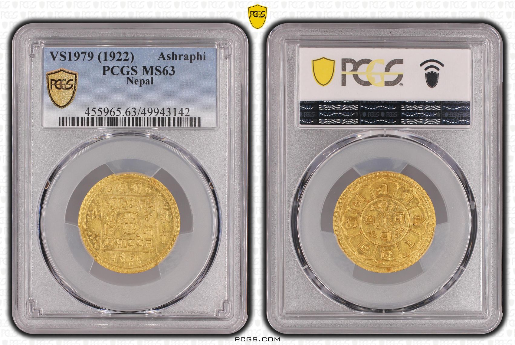 Sold】【とにかく？買い】1922年 ネパール アシュラフィ金貨 MS63 PCGS | ソブリンパートナーズ