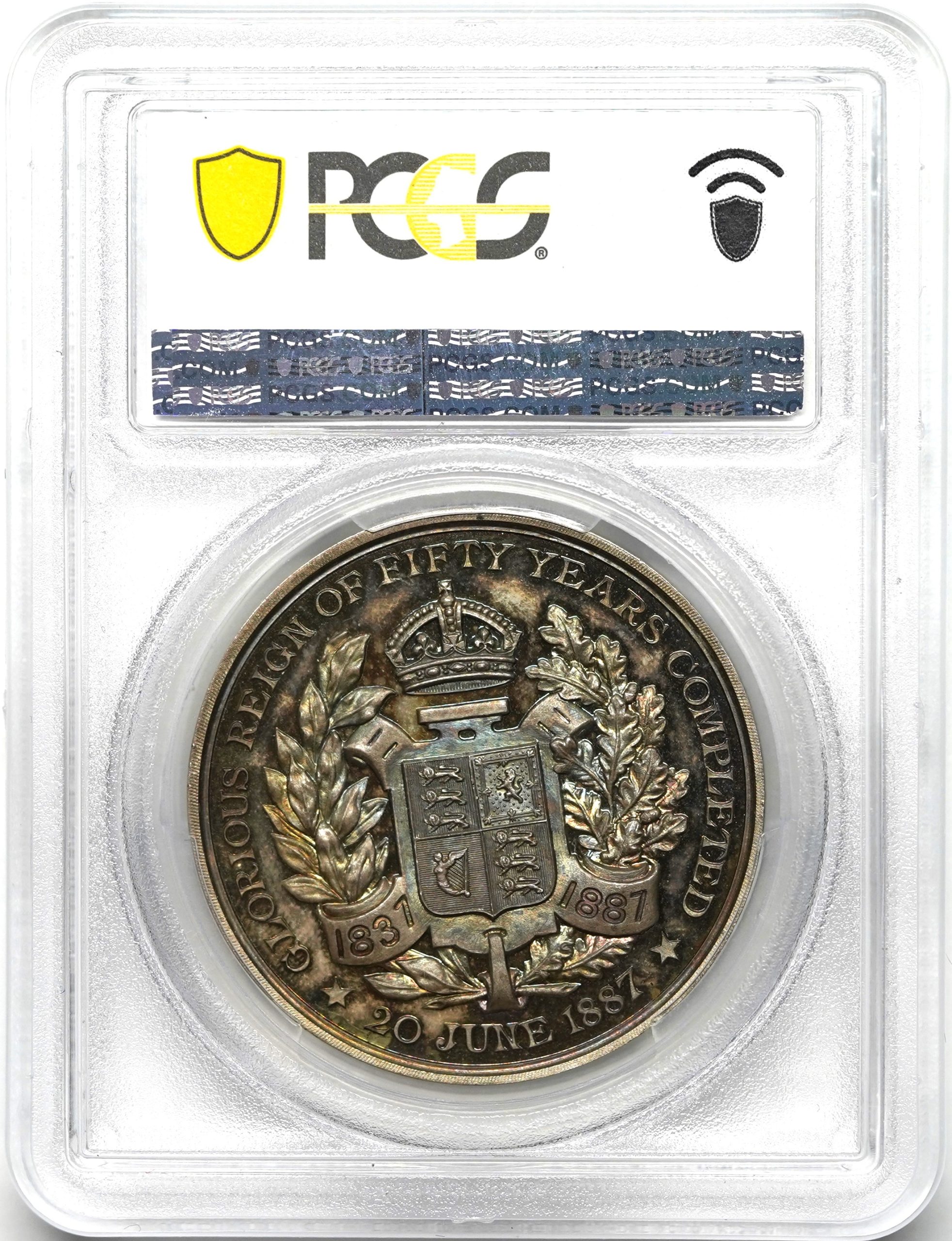 Sold】【トーンあり！】1887年 ヴィクトリア 戴冠50年記念 銀メダル SP64 PCGS | ソブリンパートナーズ