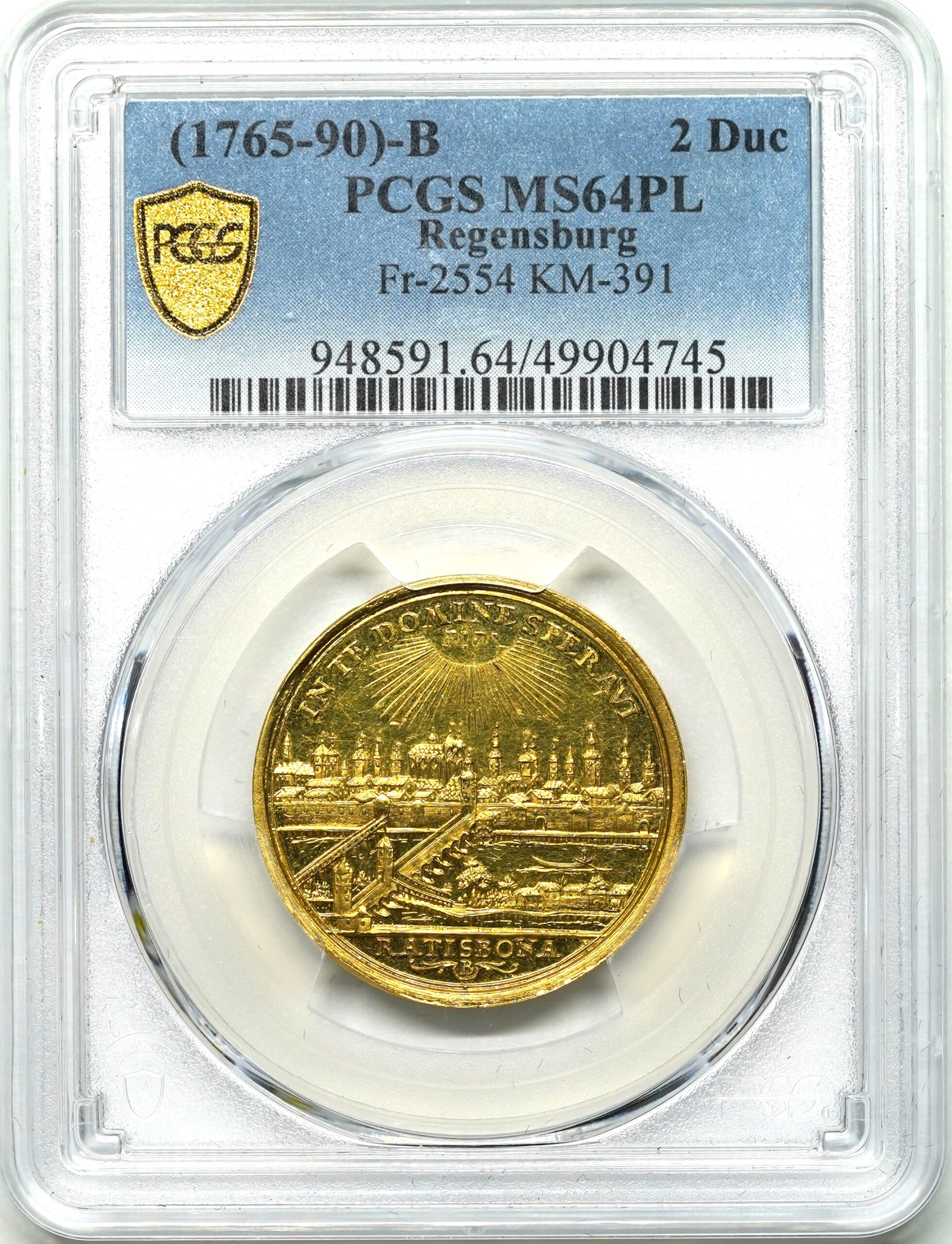 1,000万円の予算の方はこれを狙え！】1765-90年 ヨーゼフ2世 レーゲンスブルク 都市景観 2ダカット金貨 MS64PL NGC |  ソブリンパートナーズ