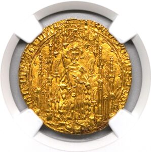 これは買い】1362-72年 フランス エドワード黒太子 パビロンドール金貨 