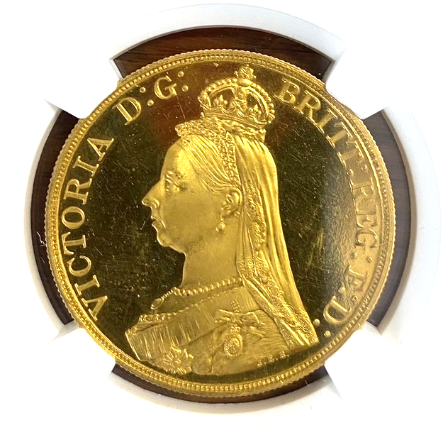 1887年 ヴィクトリア 5ポンド金貨 PF63UCAM NGC | ソブリン