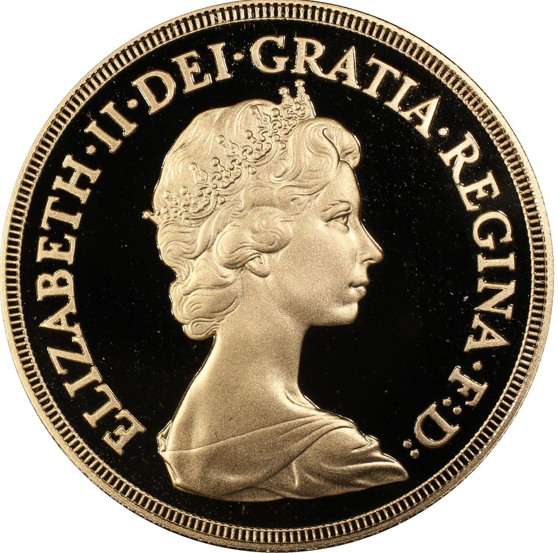 【PCGS PR69】完全未使用 希少 英国 1987 エリザベス 1988 英国 エリザベス2世 ソブリン 5ポンド 金貨 PCGS MS 69 準