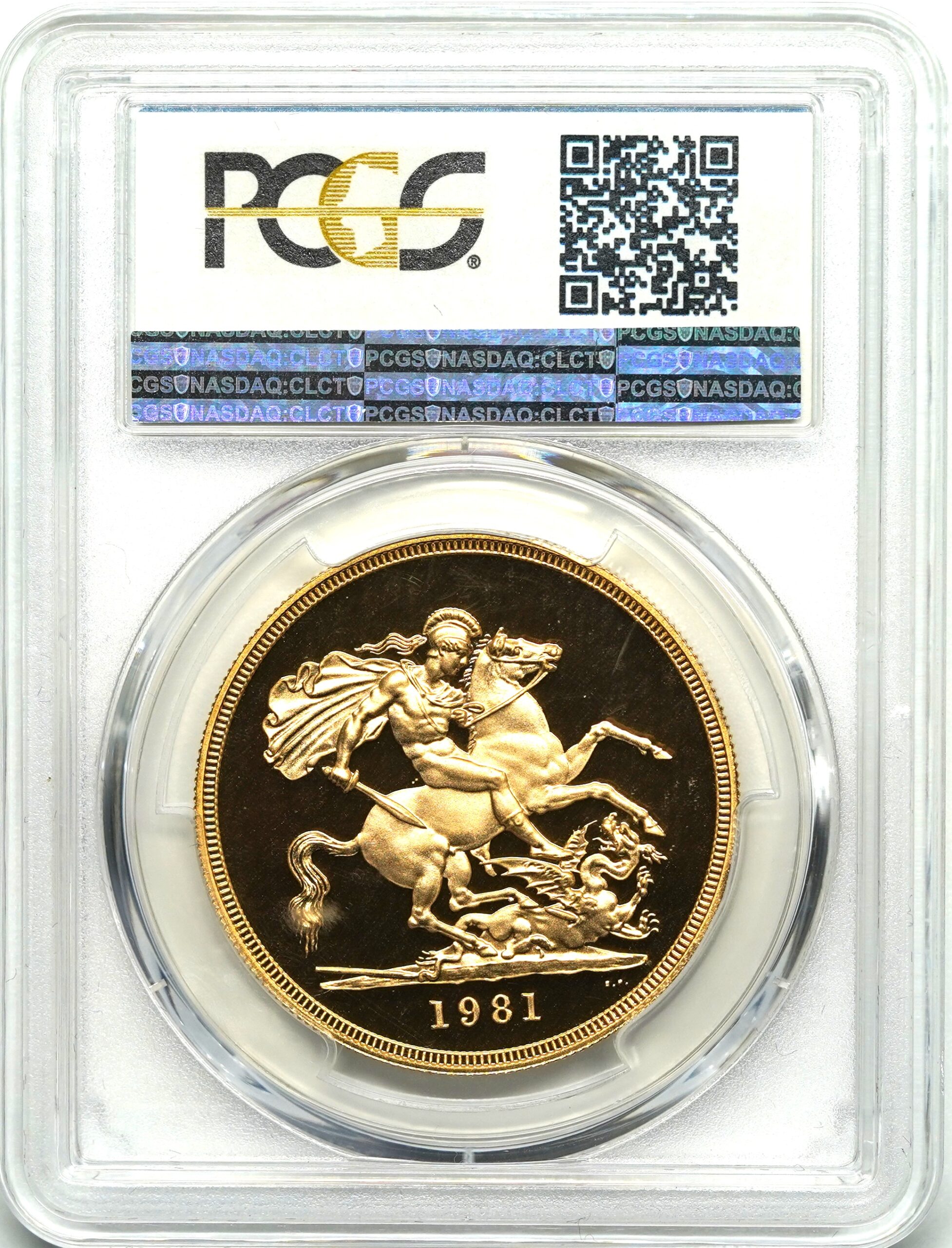 Sold】1981年 エリザベス2世 5ポンド金貨 PR70DCAM PCGS | ソブリンパートナーズ