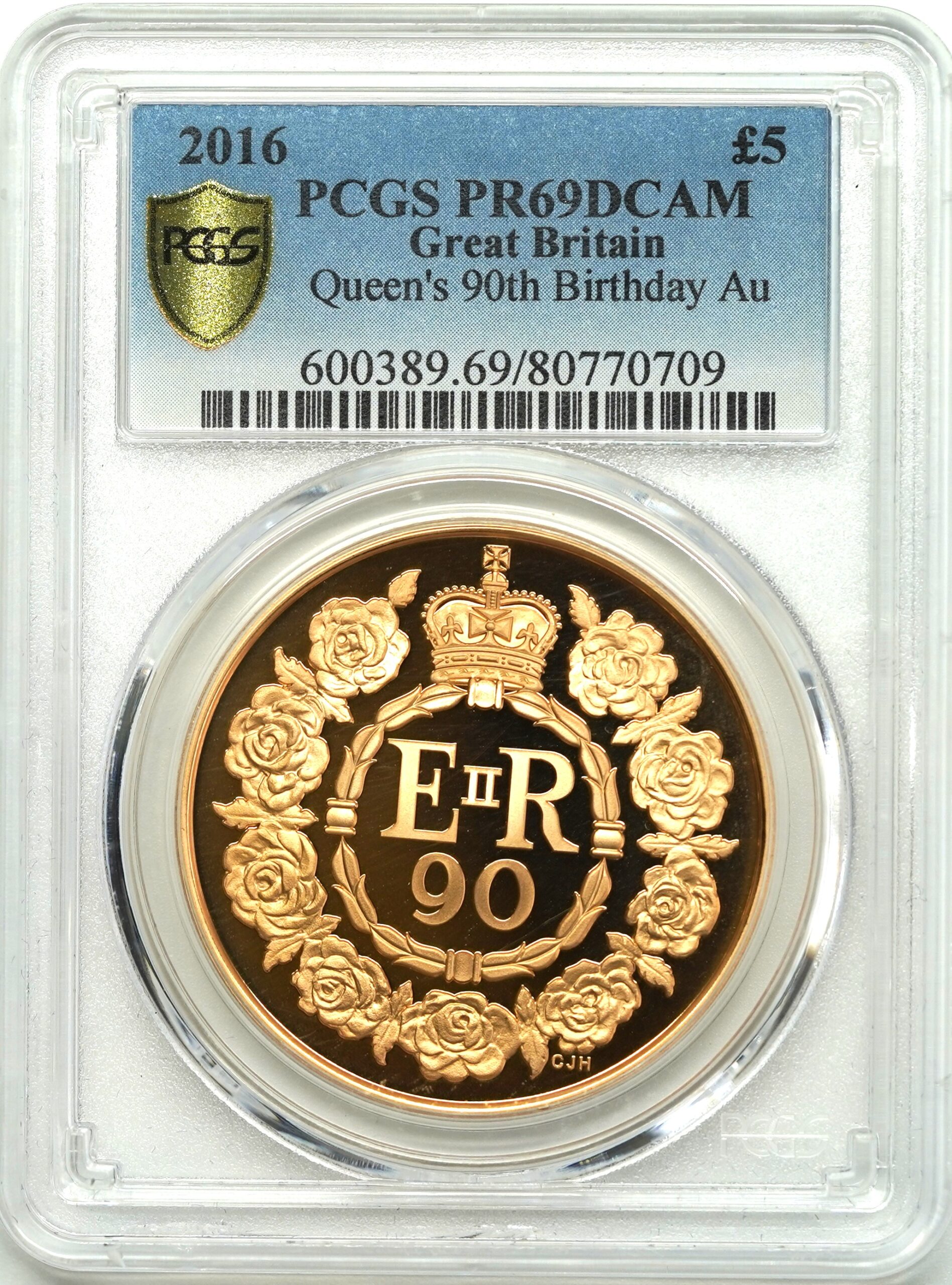 最高鑑定】2016年 イギリス エリザベス2世 生誕90周年記念 5ポンド 金貨 NGC PF 70 UC 最高鑑定 アンティークコイン ＊動画あり  追加入手！】2016年 エリザベス2世 生誕90年記念 5ポンド金貨 PR69DCAM PCGS | ソブリンパートナーズ