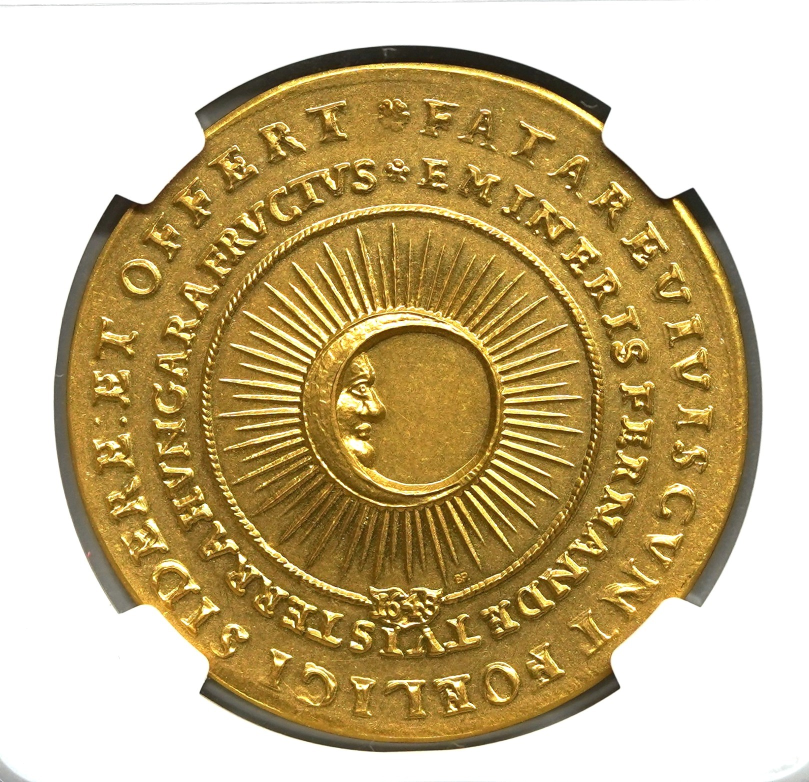 Sold】【ハンガリー博物館監修】1648年（2022年） ハンガリー フェルディナンド3世 Moon 10ダカット リストライク MS68 NGC  | ソブリンパートナーズ