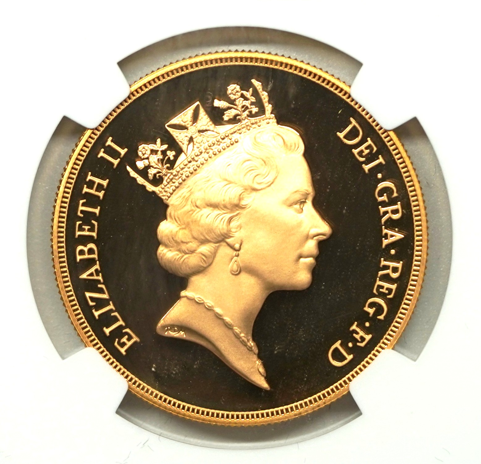 Sold】1995年 エリザベス2世 5ポンド金貨 PF69UCAM NGC | ソブリン