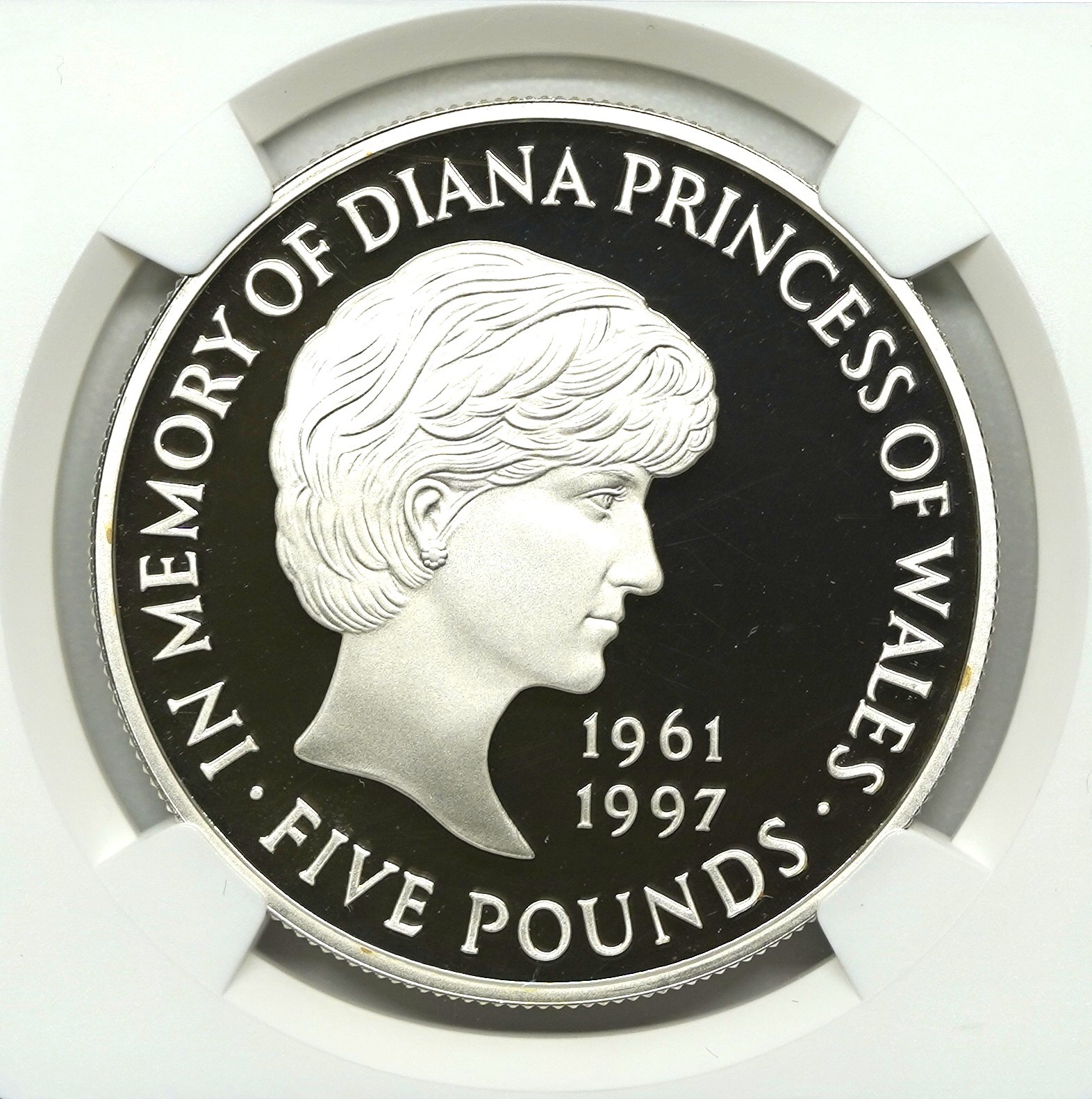 1999年 ダイアナ 5ポンド銀貨 PF69UCAM NGC | ソブリンパートナーズ